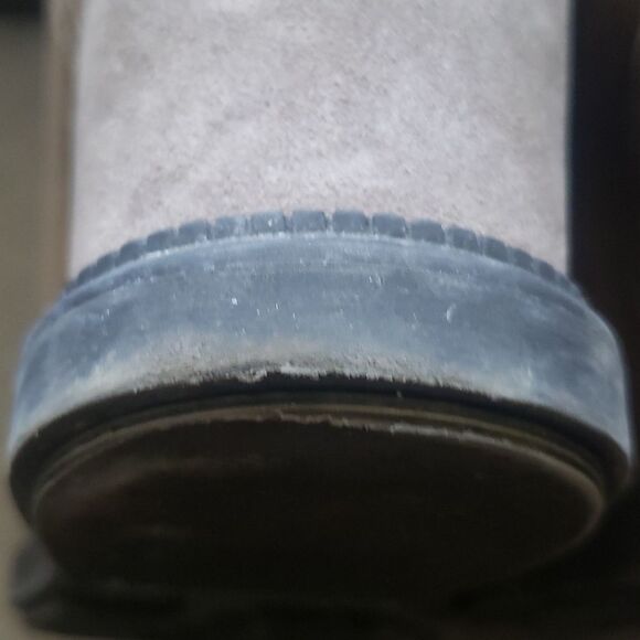 Aquatalia boots women's size 9 suede wedge boots suede neutral zipper vg… - Picture 12 of 16